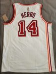 Maillot de Basket #14 Herro Miami heat 22-23 Vintage Blanc Imprimé